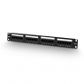 Patch panel 24-port SHIP P197-24, RJ-45, 19", 1U, Cat. 5e